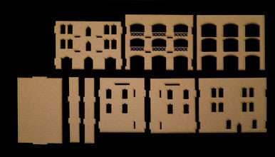 15mm Middle East Three Story Building (MDF) - 15MMDF151 - 