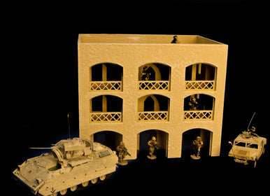 15mm Middle East Three Story Building (MDF) - 15MMDF151 - 