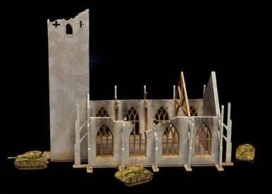 6mm Ruined Church/Cathedral (Matboard) - 285CSS032 - 
