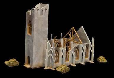 6mm Ruined Church/Cathedral (Matboard) - 285CSS032 - 