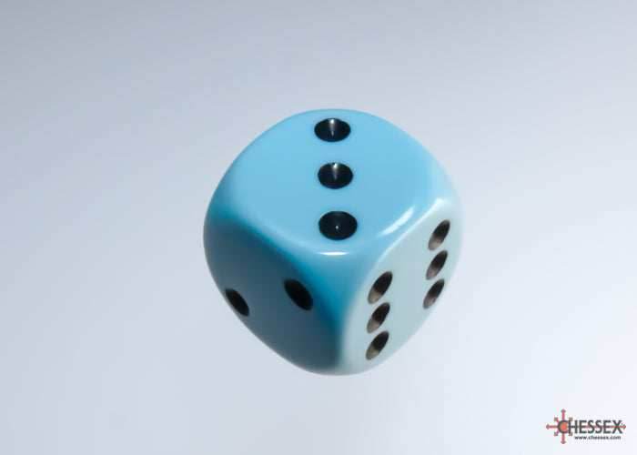 Chessex Opaque 16mm Pipped d6 Standard Dice Collection - Classic Colors - Available Individually - Pastel Blue