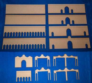 Middle Eastern City Walls (MDF) - 15MMDF084 - 