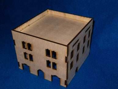 Middle East Three Story Building (MDF) - 15MMDF027 - 