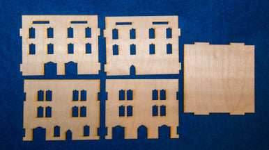 Middle East Three Story Building With Removable Roof (MDF) - 15MMDF027-R - 