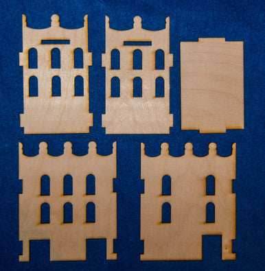 Middle East Three Story Building (MDF) - 15MMDF024 - 