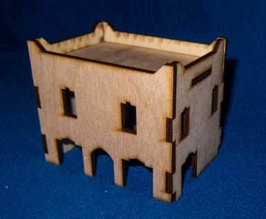 Middle East Two Story Building (MDF) - 15MMDF018 - 