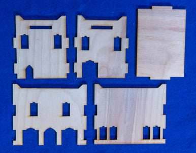 Middle East Two Story Building (MDF) - 15MMDF018 - 