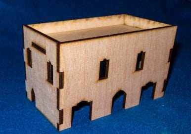 Middle East Two Story Building With Removable Roof (MDF) - 15MMDF019-R - 