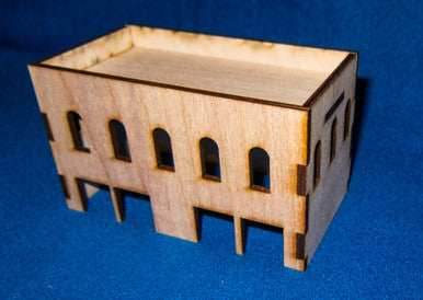 Middle East Two Story Building With Removable Roof (MDF) - 15MMDF021-R - 