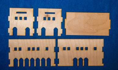 Middle East Two Story Building (MDF) - 15MMDF017 - 