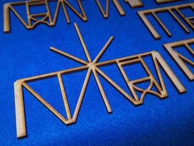 One Story Medium Half Timber House - 28MMDF300 - 