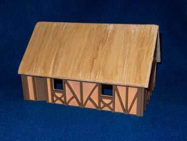 One Story Medium Half Timber House - 28MMDF300 - 