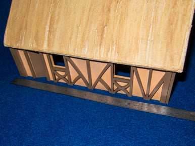 One Story Medium Half Timber House - 28MMDF300 - 