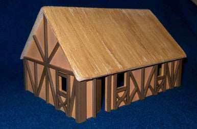 One Story Medium Half Timber House - 28MMDF300 - 