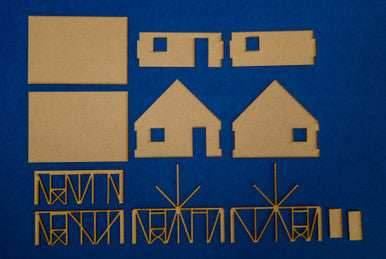 One Story Small Half Timber House - 28MMDF301 - 