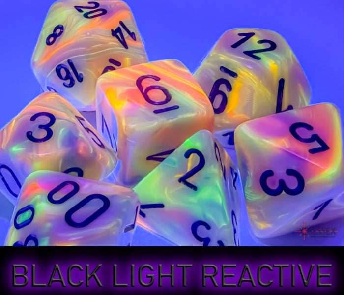 Festive Mega-hedral Circus/black 7-Die set - 