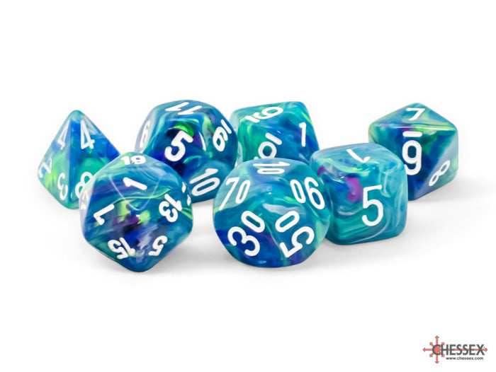 Festive Mega-hedral Waterlily/white 7-Die set - 