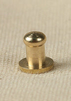 Button Rivet 5x, 7,6 x 4,5mm, M3, Brass