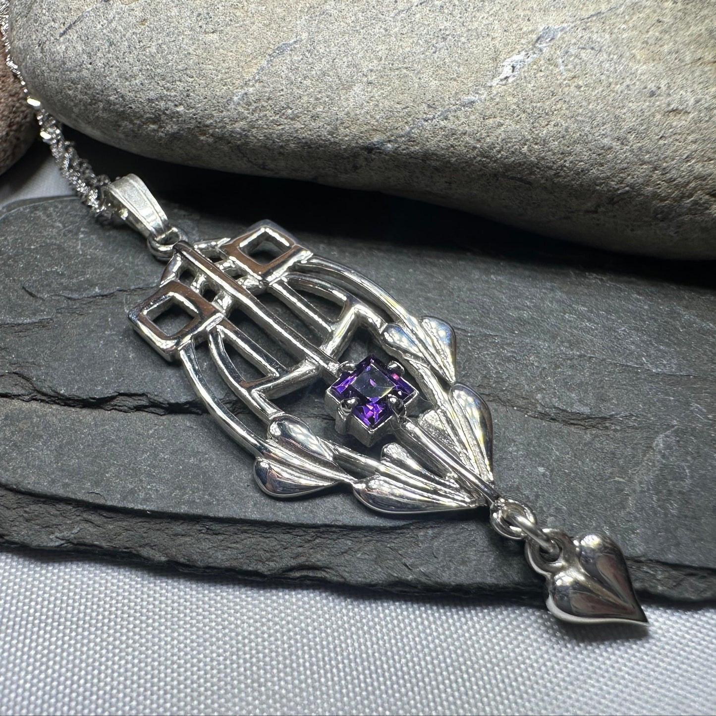 Scottish Mackintosh Thistle Necklace
