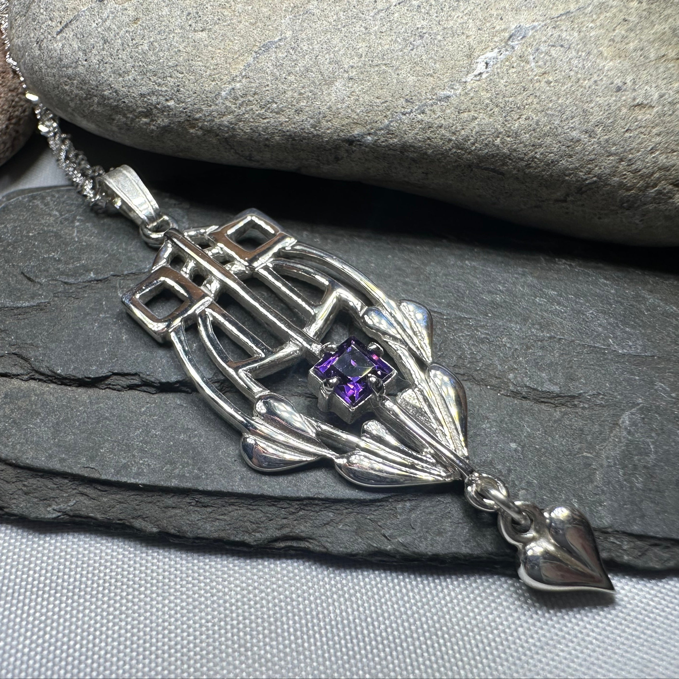 Scottish Mackintosh Thistle Necklace