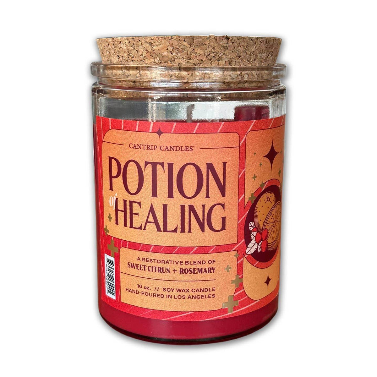 Cantrip Candles Healing Potion (10 oz Glass Candle) - 