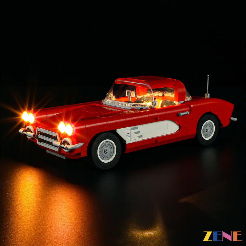 Light Kit for LEGO Chevrolet Corvette 1961 #10321 (Ver.2)