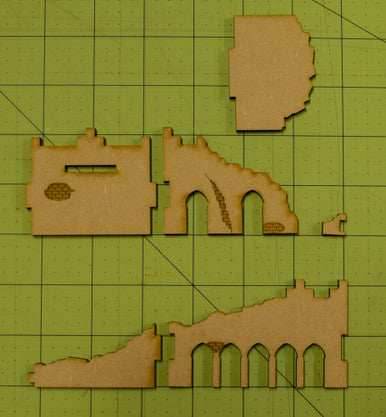 Middle East One Story Building (MDF) - 15MMDF012-D - 