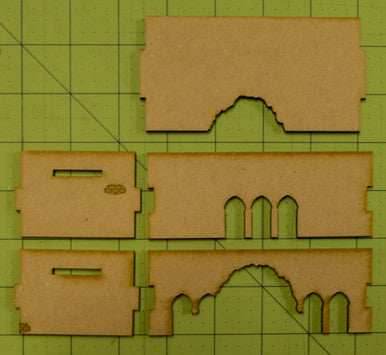 Middle East One Story Building (MDF) - 15MMDF013-D - 