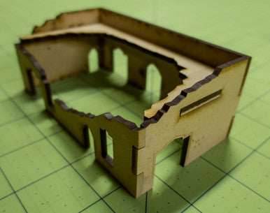 Middle East One Story Building (MDF) - 15MMDF015-D - 