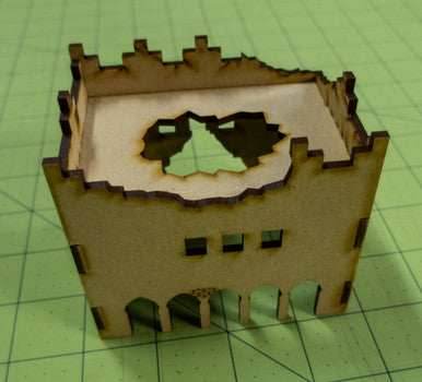 Middle East Two Story Building (MDF) - 15MMDF016-D - 