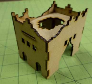 Middle East Two Story Building (MDF) - 15MMDF016-D - 