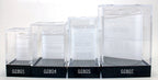 Empty Crystal Display Box (L) Clear w/Black Lid {3.38" x 2.32" x 2.32"} (86mm x 59 mm x 59 mm) Used for Jumbo polyhedral 7-die sets