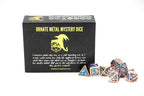 Solid Metal Molded Mystery Box Dice Set - 