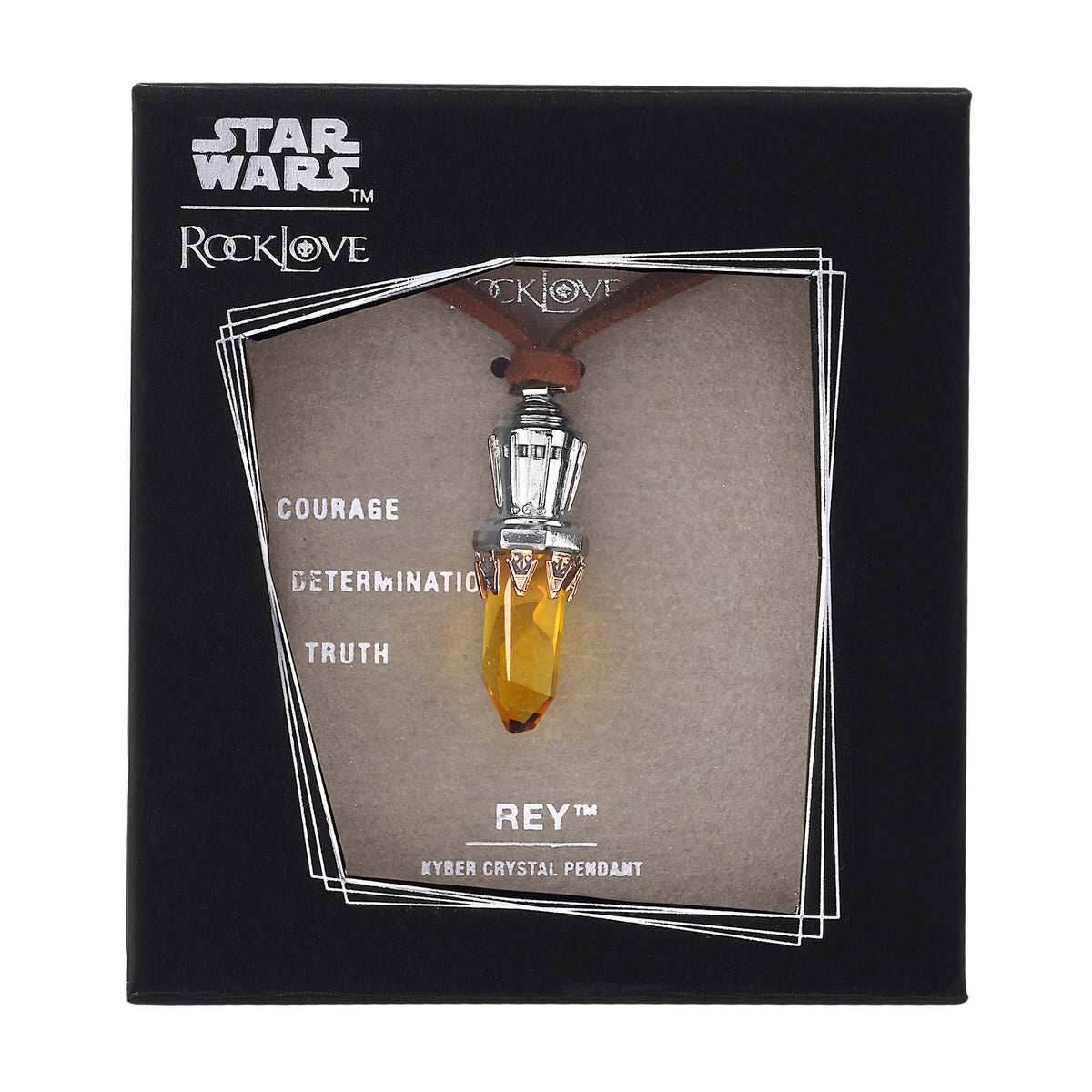 Star Wars X RockLove Rey Kyber Crystal Necklace - 