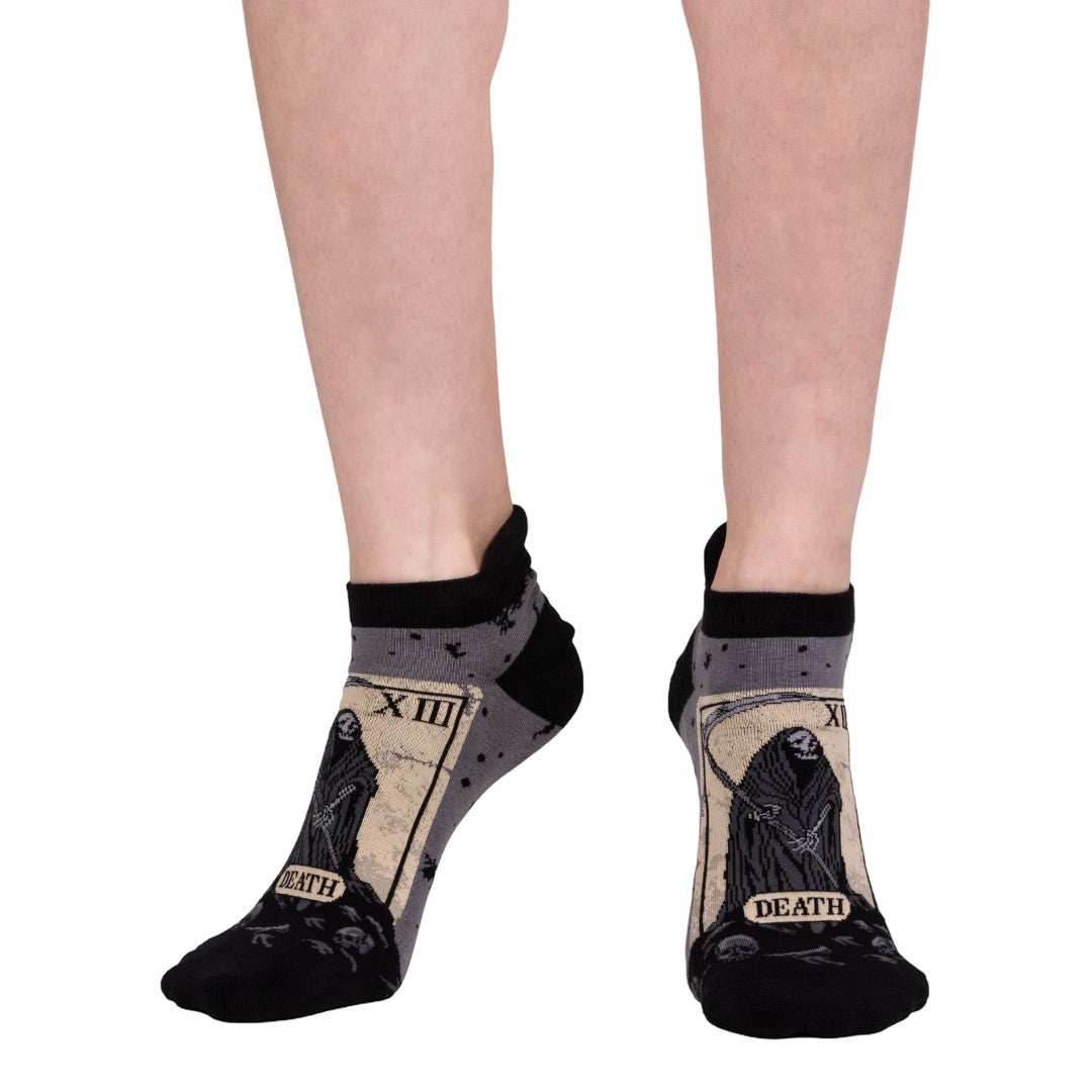Death Tarot Card Ankle and Crew Sock Pack | 2 Designs - 
