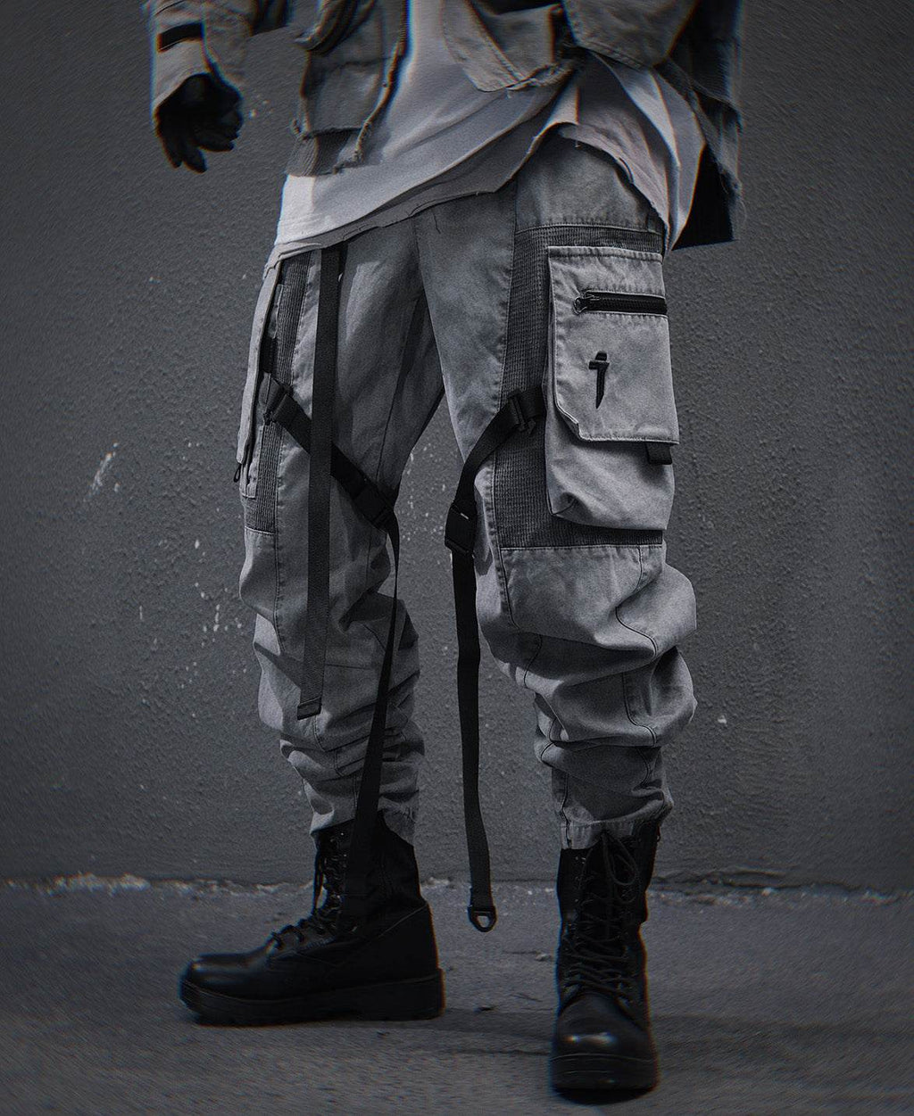 HiP46 Grey NX Cargo Pants - M