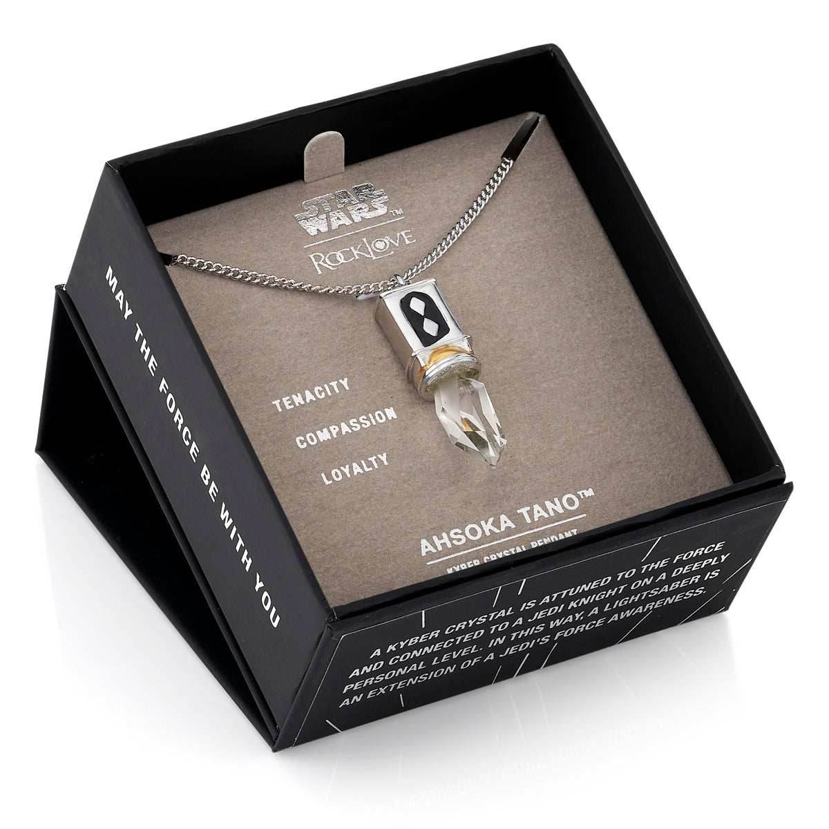 Star Wars X RockLove Ahsoka Tano Kyber Crystal Necklace - 