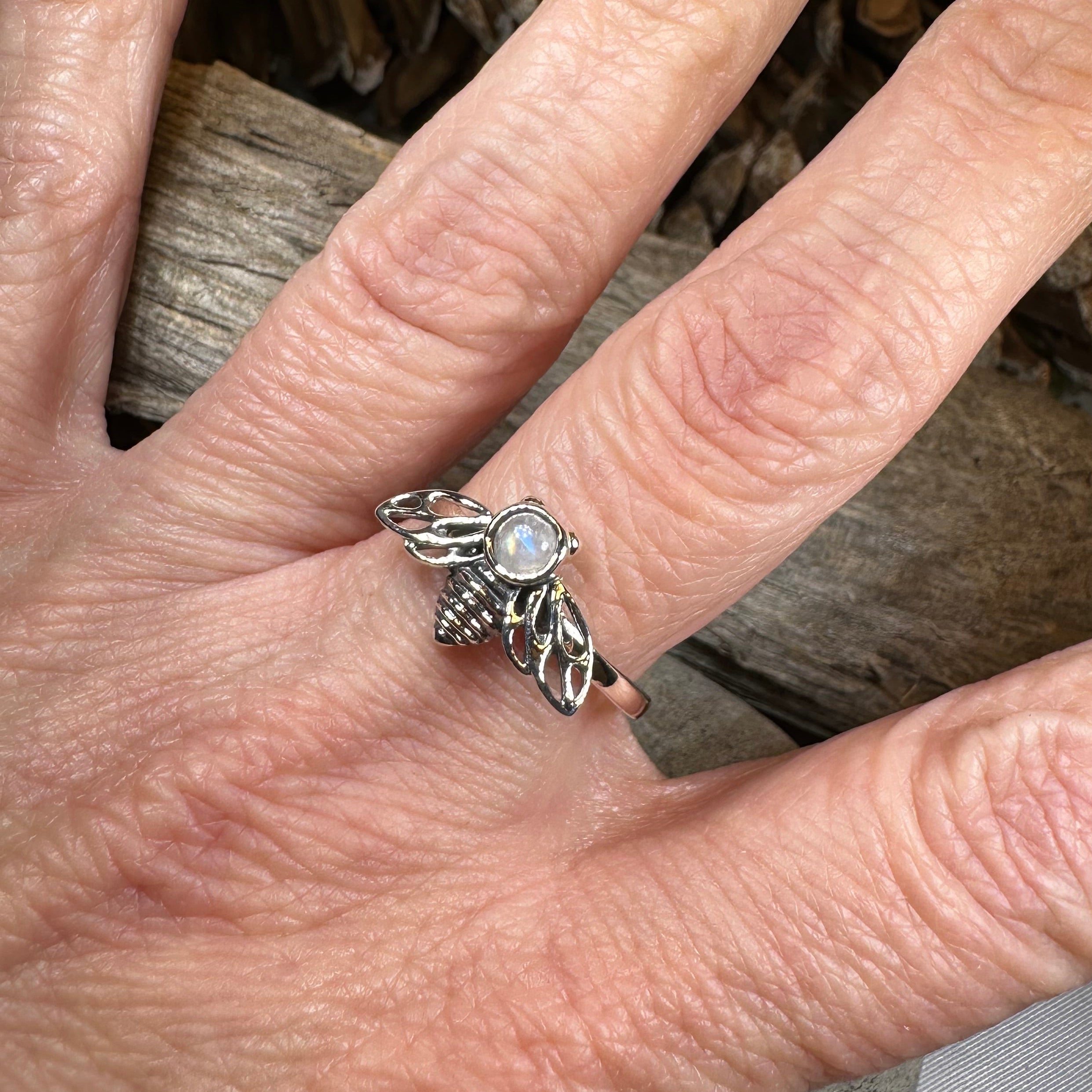 Tell the Bees Moonstone Ring