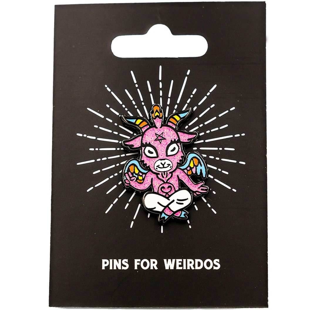 Cute and Baby Baphomet Socks and Pins Gift Pack - 