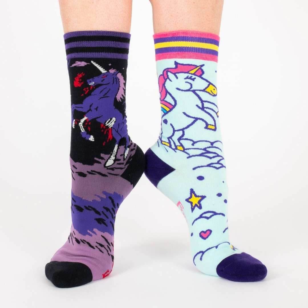 Evil AF Unicorn Crew Socks - 