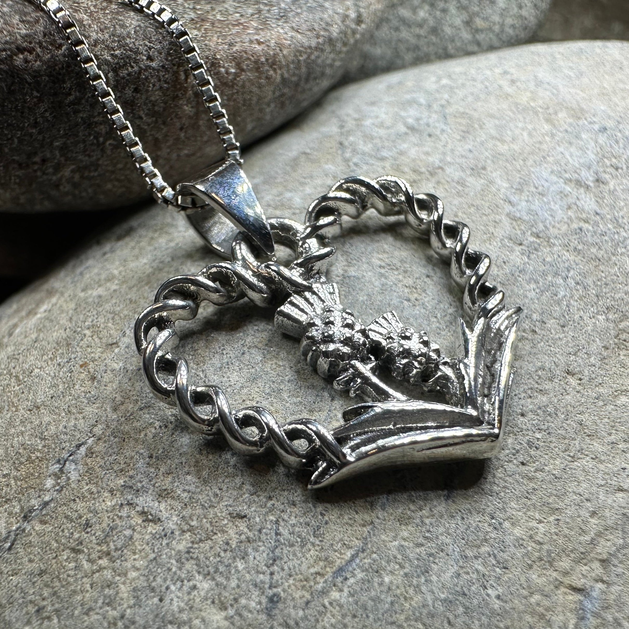 Rose & Thistle Luckenbooth Necklace