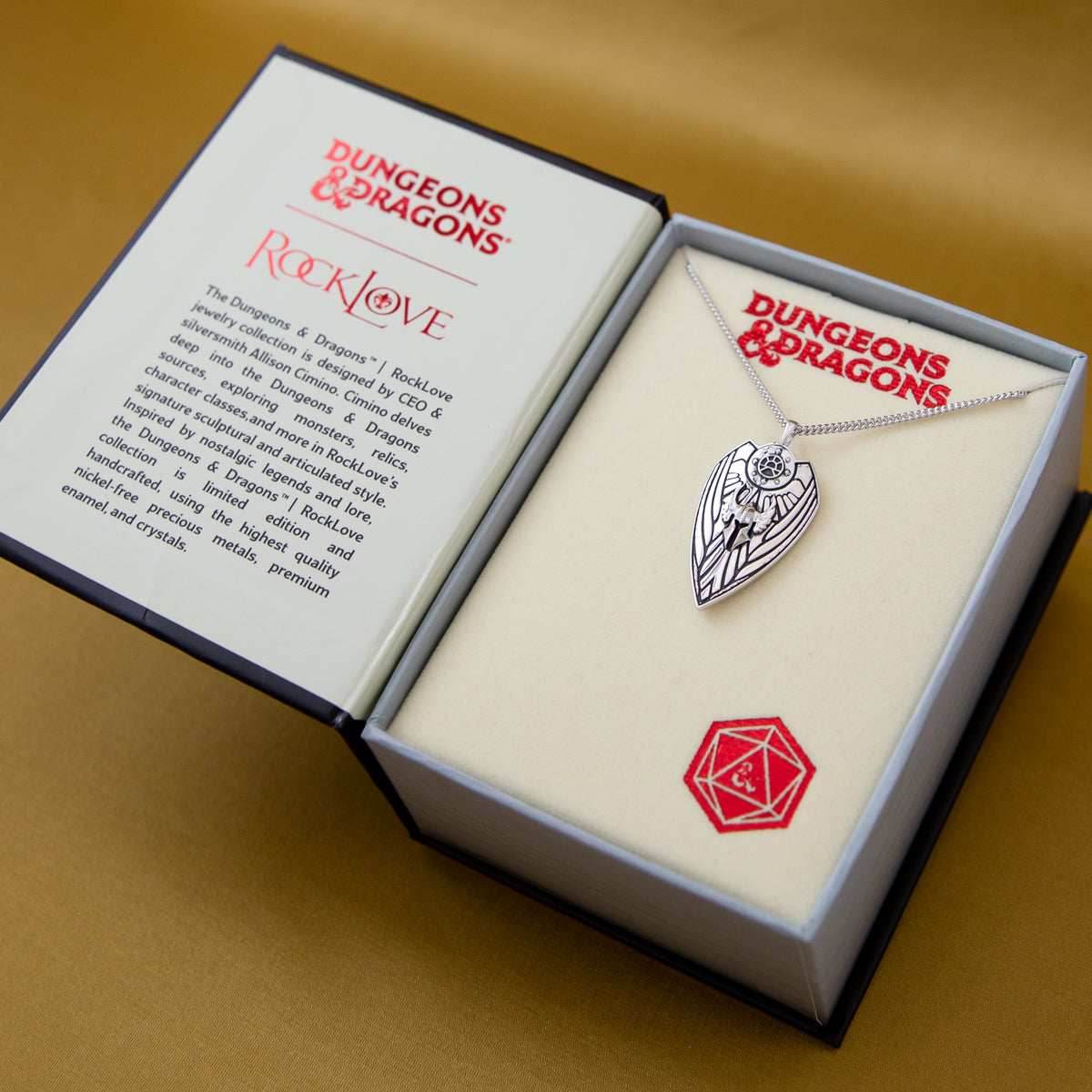 Dungeons and Dragons X RockLove Paladin Shield Necklace - 