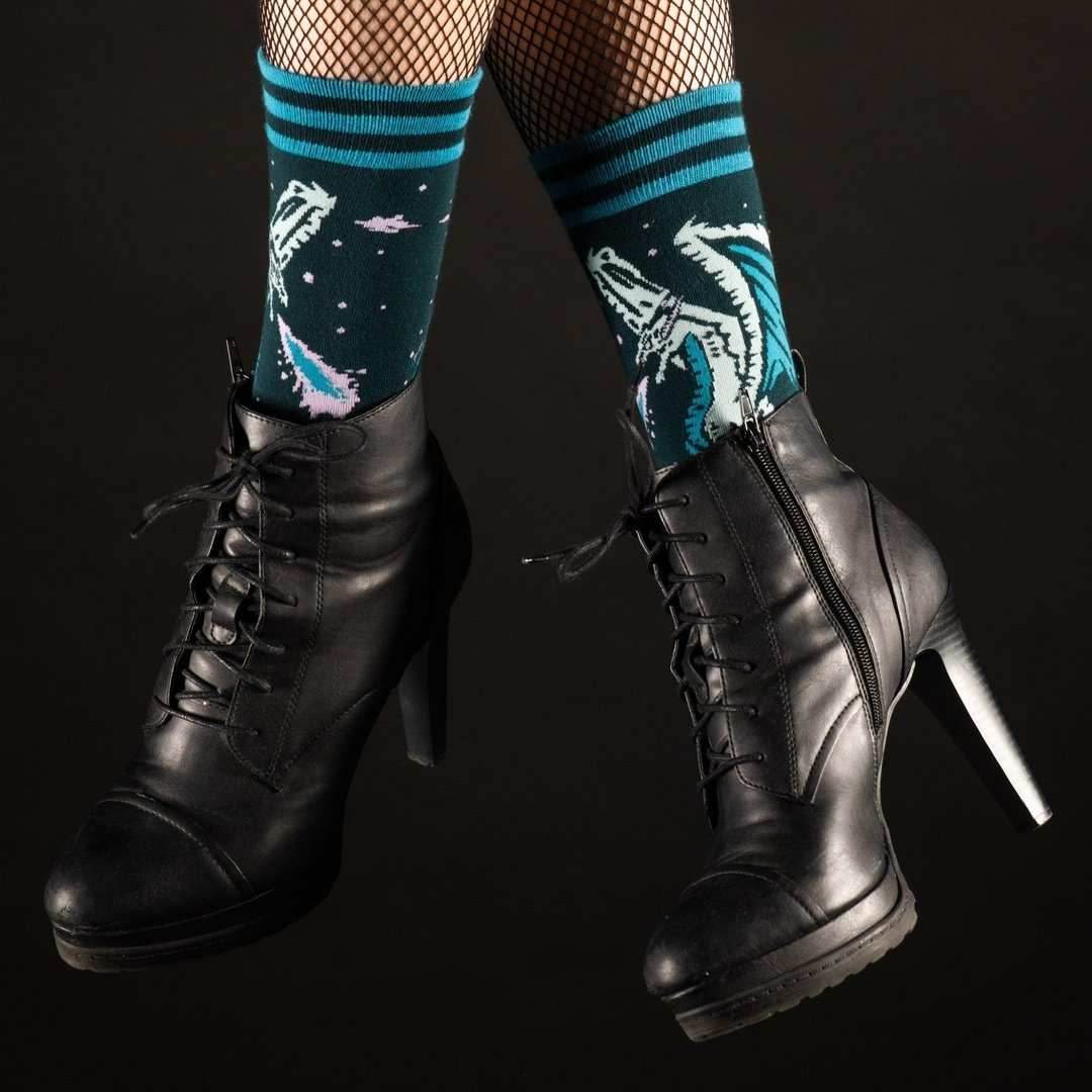Evil AF Dragon Crew Socks - 