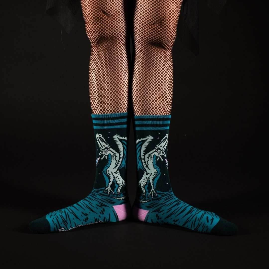 Evil AF Dragon Crew Socks - 