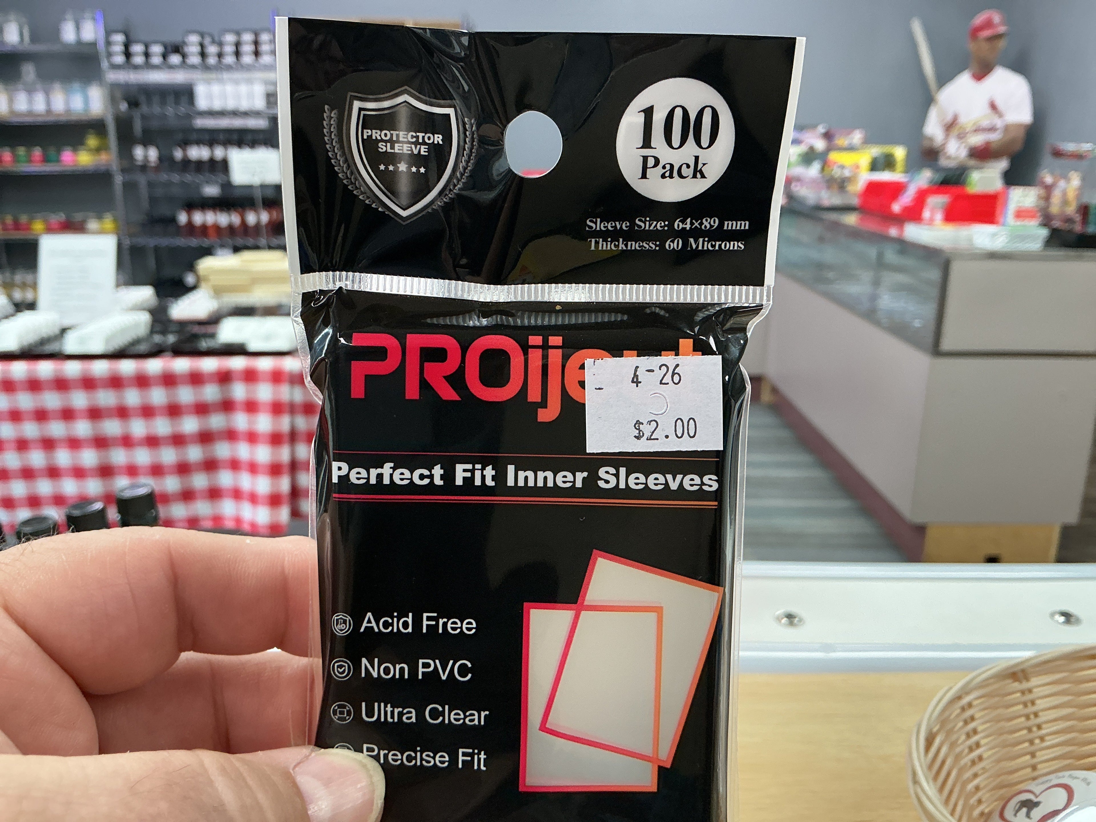 Clear Trading Card Sleeves - 100 count