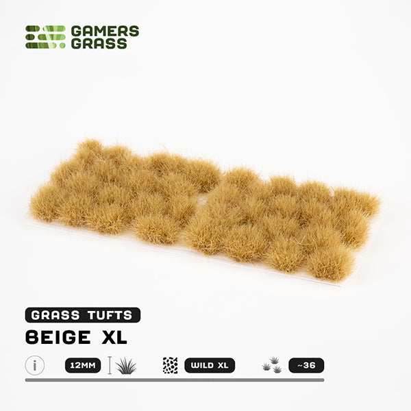 Gamers Grass Tufts: Beige XL 12mm- Wild XL - 