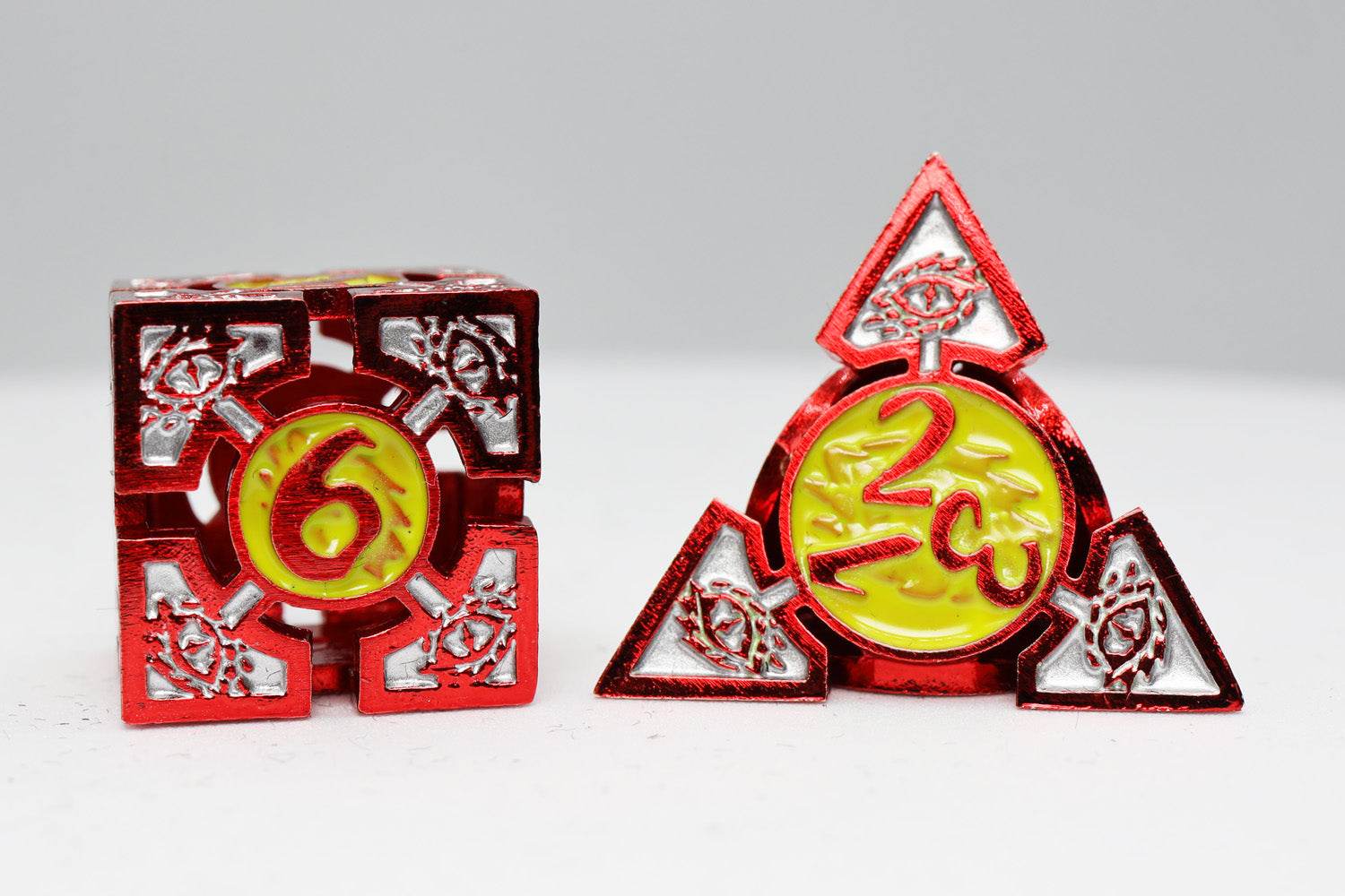 Oculus: Ablaze - Metal RPG Dice Set - 