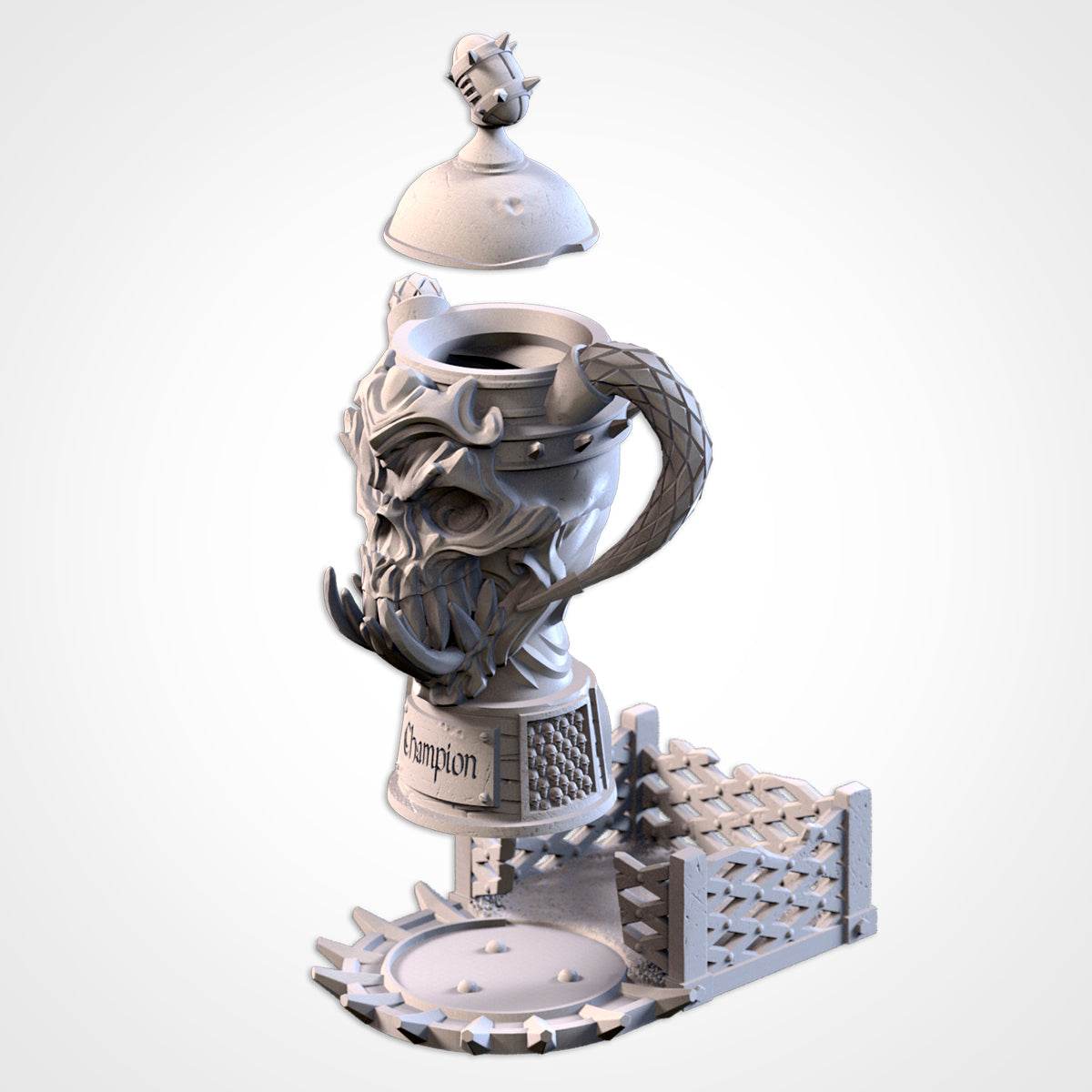 Skull Trophy Dice Roller - Tier 1 / Tray