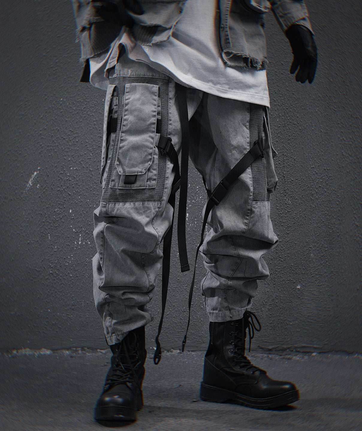 HiP46 Grey NX Cargo Pants - M