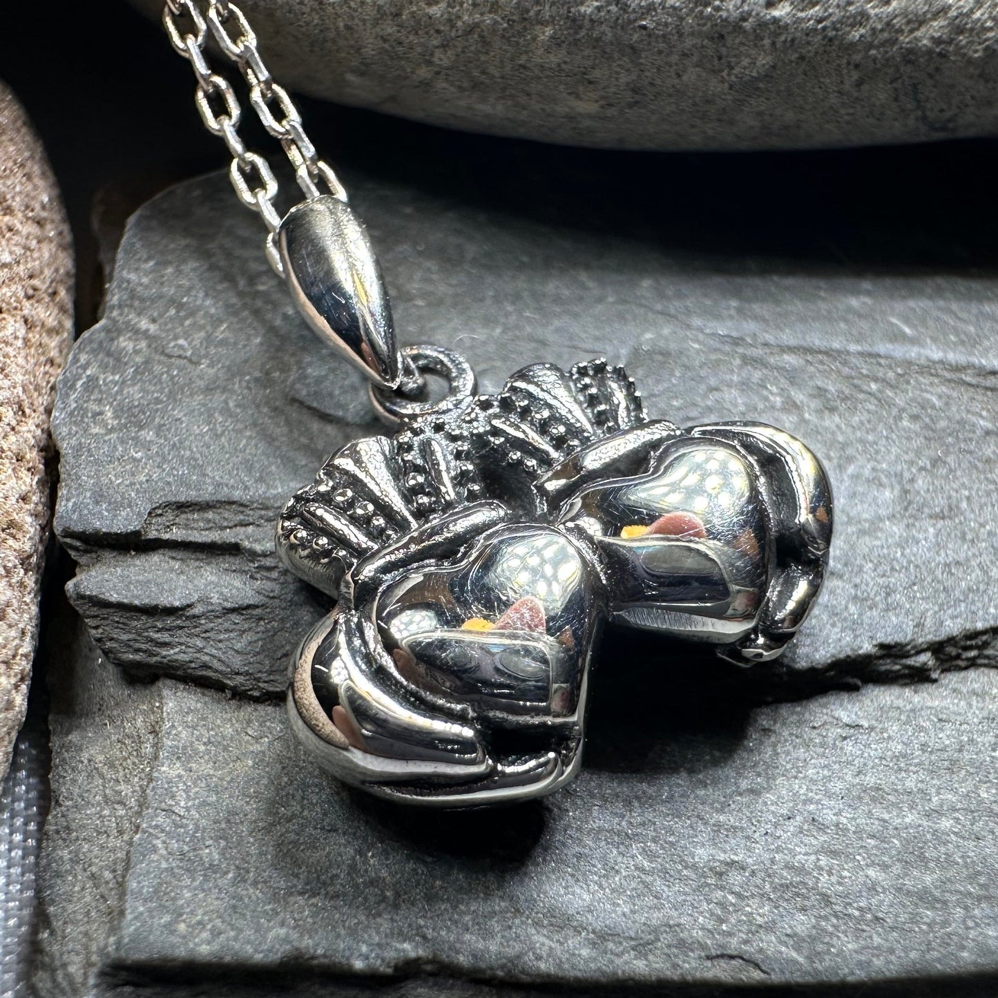 Croi Claddagh Necklace
